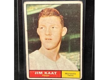 1961 TOPPS JIM KAAT - HOF