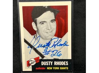 DUSTY RHODES AUTO W/ NUMBER