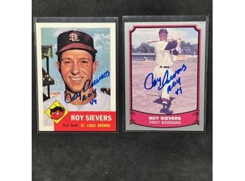 (2) ROY SIEVERS AUTO WITH TRANSCRIPTION