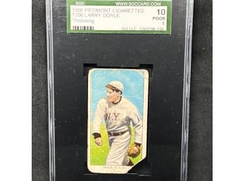 1909 PIEDMONT T206 'LAUGHIN' LARRY DOYLE  - THROWING - FORMER MVP