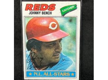 1977 TOPPS JOHNNY BENCH - HALL OF FAME