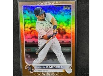 2022 TOPPS MIGUEL CABRERA GOLD FOIL
