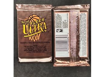 (2) 1994-95 FLEER ULTRA NBA PACKS W/ CHANCE OF HOT PACKS