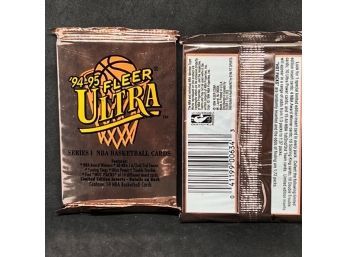 (2) 1994-95 FLEER ULTRA NBA PACKS W/ CHANCE OF HOT PACKS