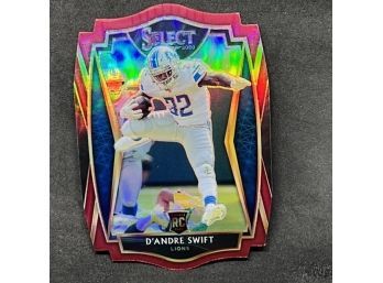 2020 SELECT D'ANDRE SWIFT RED PRIZM DIE CUT RC!!