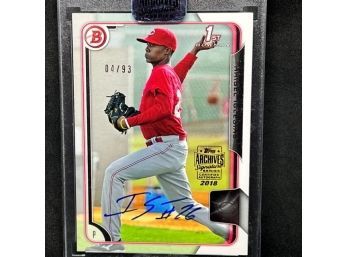 2018 TOPPS ARCHIVES RAISEL IGLESIAS AUTO SP - ONLY 93 PRINTED