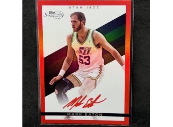 2009 TOPPS SIGNATURES MARK EATON RED INK AUTO