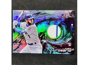 2018 TOPPS FIRE AMED ROSARIO RELIC CARD RC, WITH STRIPE