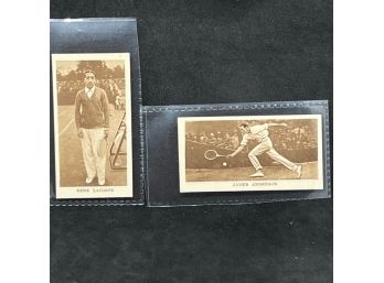 1929 GODFREY PHILLIPS SPORTING CHAMPIONS RENE LACOSTE & JAMES ANDERSON!