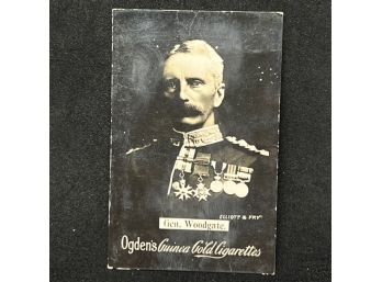 1901 OGDEN'S GUINEA GOLD CIGARETTES GEN. EDWARD WOODGATE PORTRAIT