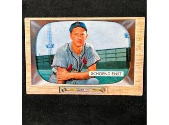 1955 BOWMAN RED SCHOENDIENST - HALL OF FAME