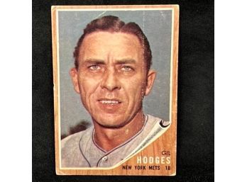 1962 TOPPS GIL HODGES - HALL OF FAME
