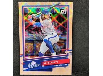 2020 DONRUSS BO BICHETTE THE ROOKIES GOLD SHORT PRINT ONLY 999 PRINTED