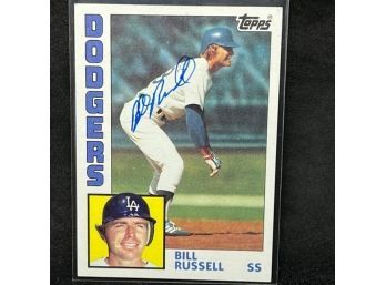 1984 TOPPS BILL RUSSELL AUTO