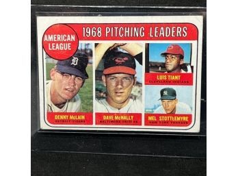 1969 TOPPS AL PITCHING LEADERS LUIS TIANT, DENNY MCLAIN