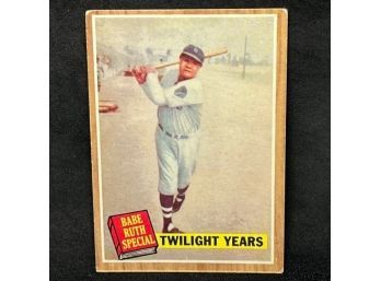 1962 TOPPS BABE RUTH SPECIAL - TWILIGHT YEARS
