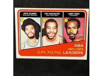 1971-72 TOPPS ABA LEADERS ARTIS GILMORE