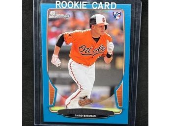 2013 BOWMAN MANNY MACHADO RC BLUE PARALLEL SP ONLY 500 PRINTED