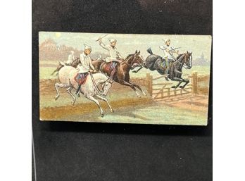 1927 Turf Races - Historic & Modern - Tobacco Base - Small #23 - The First Steeple-Chase On Record