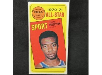 1970-71 TOPPS TALL BOY OSCAR ROBERTSON ALL STAR - HALL OF FAMER