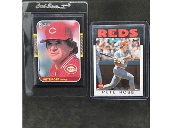 1986 DONRUSS AND 1986 TOPPS PETE ROSE