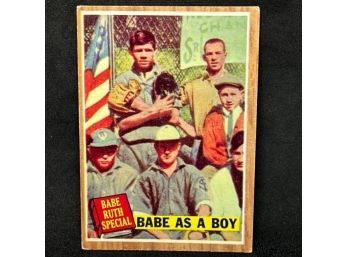 1962 TOPPS BABE RUTH SPECIAL - BABE AS A BOY