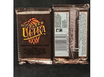 (2) 1994-95 FLEER ULTRA NBA SEALED PACKS W/ CHANCE OF HOT PACK