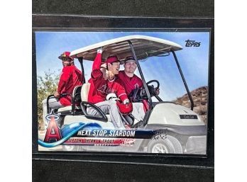 2018 TOPPS UPDATE SHOHEI OHTANI RC FEAT TROUT