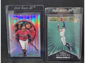 BOWMAN'S BEST AND TOPPS RONALD ACUNA JR SET (2)