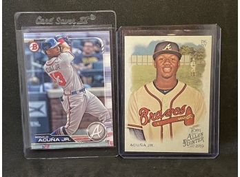 RONALD ACUNA JR. SECOND YEAR CARDS BOWMAN AND ALLEN & GINTER