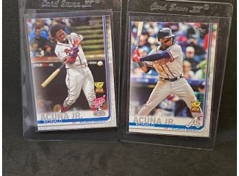 TOPPS RONALD ACUNA JR ROOKIE CUP CARDS (2)
