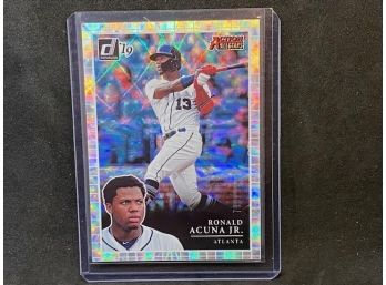 2019 DONRUSS RONALD ACUNA JR ACTION ALL STARS REFRACTOR LIMITED TO 999