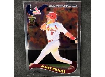 2002 TOPPS CHROME ALBERT PUJOLS ROOKIE CUP