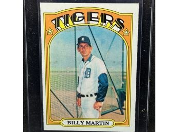 1972 TOPPS BILLY MARTIN