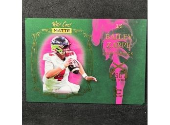 2022 WILD CARD MATTE BAILEY ZAPPE SUPER SHORT PRINT ONLY 5 MADE!!