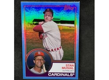 2021 TOPPS STAN MUSIAL FOIL SUPER SHORT PRINT ONLY 25 PRINTED