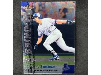 1999 TOPPS FINEST CARLOS BELTRAN RC WITH FILM!!!