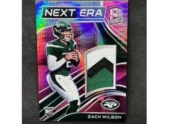 2021 SPECTRA ZACH WILSON TRI-COLOR PATCH RC SSP ONLY 15 PRINTED