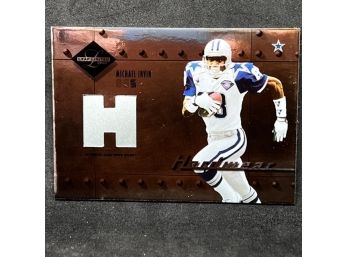 2004 DONRUSS PLAYOFF MICHAEL IRVIN HELMET RELIC SP ONLY 100 MADE