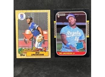 1987 TOPPS AND DONRUSS RATED ROOKIE BO JACKSON (2)