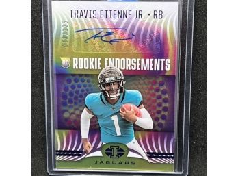 2021 PANINI ILLUSIONS TRAVIS ETIENNE JR RC AUTOGRAPH SP  - ONLY 125 PRINTED