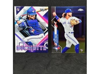 2020 TOPPS FIRE AND TOPPS CHROME BO BICHETTE ROOKIE CARDS