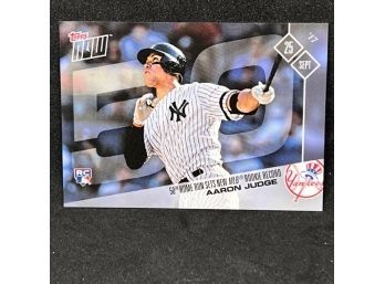 2017 TOPPS NOW AARON JUDGE RC 50TH HR ROOKIE RECORD