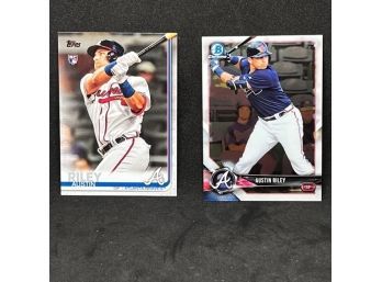 2018 BOWMAN CHROME & TOPPS UPDATE AUSTIN RILEY ROOKIE CARDS