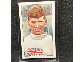 1936 Gallaher Sporting Personalities Card # 27 Dennis Horn