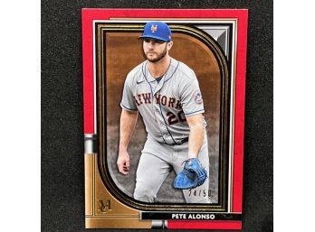 2021 TOPPS MUSEUM COLLECTION PETE ALONSO SHORT PRINT - ONLY 50 MADE!
