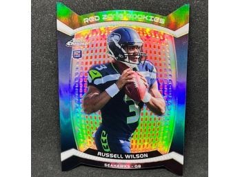 2012 TOPPS CHROME RED ZONE ROOKIES RUSSELL WILSON RC REFRACTOR