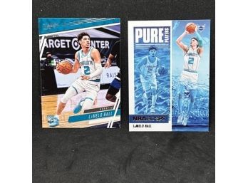 2020-21 PRESTIGE AND HOOPS LAMELO BALL ROOKIE CARDS