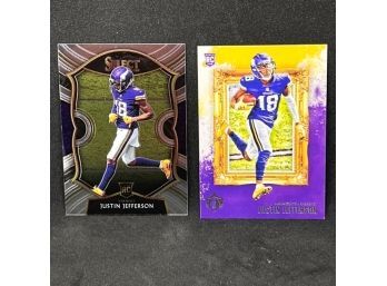 2020 PANINI SELECT AND GRIDIRON JUSTIN JEFFERSON ROOKIE CARDS