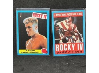 (2) 1985 TOPPS ROCKY IV CARDS